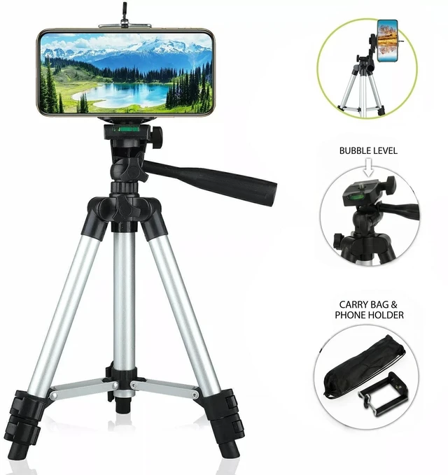 Main image of 40" Professional Tripod Stand for DSLR Canon Nikon iPhone, Includes Carry Bag