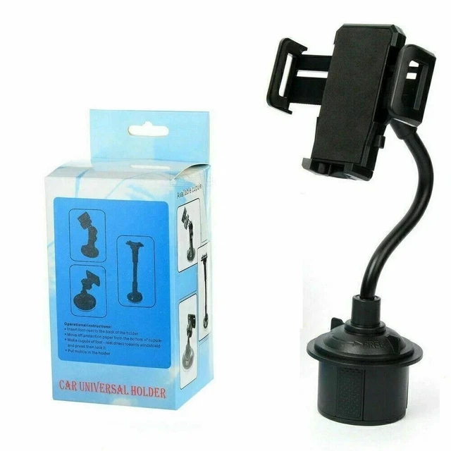 Alt view image 5 of 5 - Universal Cell Phone Mobile Cup Holder Stand Cradle Adjustable Car Trucks Mount