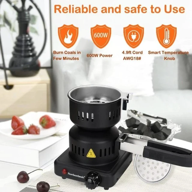 Main image of Electric Charcoal Starter,600W Durable Faster Coals Burner with Detachable Handl