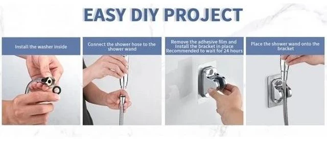 Alt view image 6 of 7 - High Pressure RV Shower Head 4 Settings for Home Camper Travel Trailers Silver