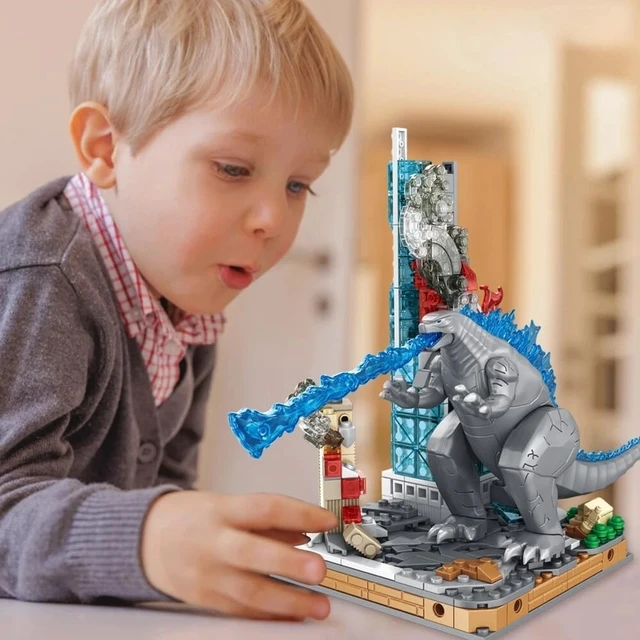 Alt view image 2 of 7 - 2x Dinosaur Monster Dueling Building Sets, Toys Set for Boys Aged 8-14 Gift