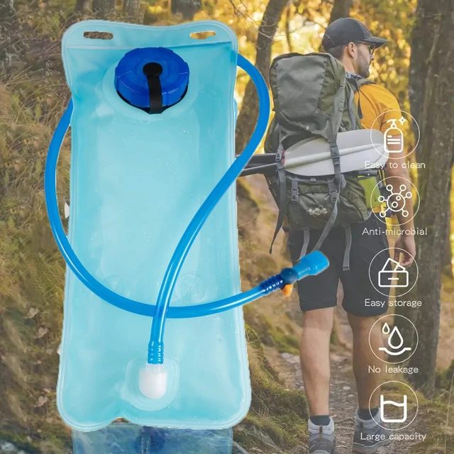 Alt view image 7 of 7 - Hydration Bladder 2 L Water Pack Reservoir Camel Back Replacement Running Hiking