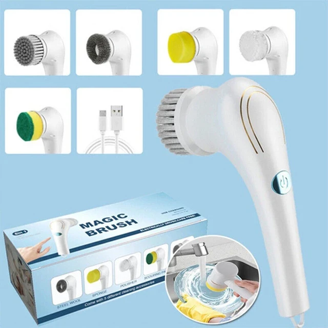Alt view image 4 of 7 - 2 pack Electric Cordless Cleaning Brush Spin Scrubber Turbo Scrub Cleaner