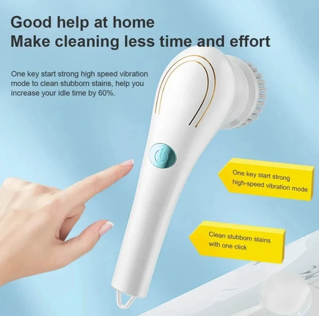 Alt view image 5 of 7 - 2 pack Electric Cordless Cleaning Brush Spin Scrubber Turbo Scrub Cleaner