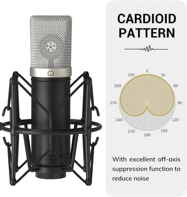Alt view image 5 of 7 - Condenser Microphone 192kHz/24Bit for Podcast Recording, PC Computer Gaming Stre