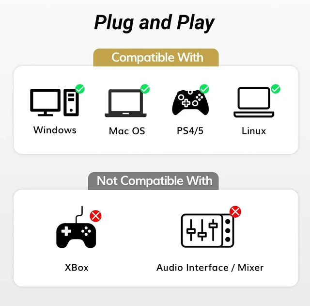 Alt view image 7 of 7 - Condenser Microphone 192kHz/24Bit for Podcast Recording, PC Computer Gaming Stre