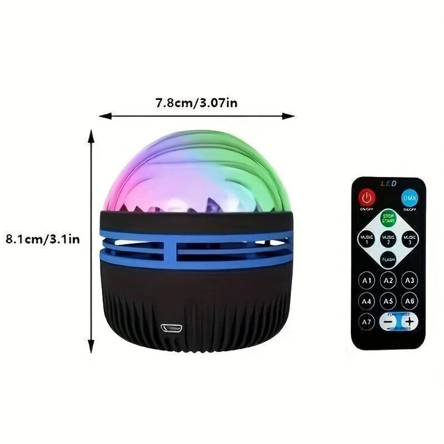 Alt view image 5 of 7 - Star Projector, Northern Galaxy Light Aurora Projector USB Remote Bedroom Decor