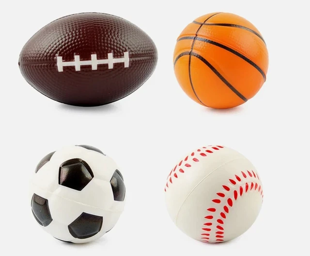 Alt view image 3 of 7 - 4Pcs Mini Sport Balls Kid Party Favorite Soccer Ball Squeeze Stress Relief Toy