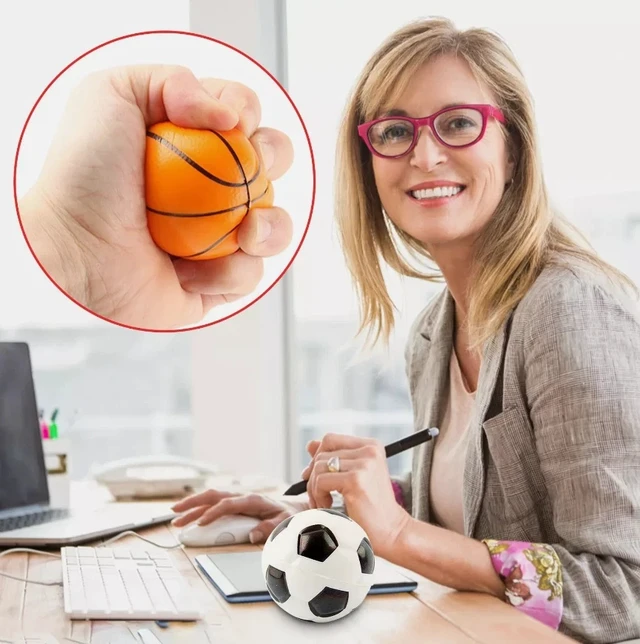 Alt view image 4 of 7 - 4Pcs Mini Sport Balls Kid Party Favorite Soccer Ball Squeeze Stress Relief Toy