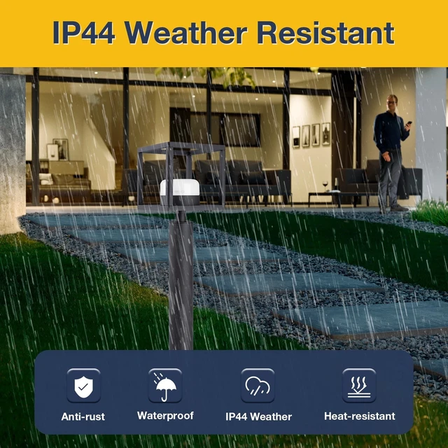 Alt view image 3 of 7 - Light Outdoor LED Bollard Lamp 23.6IN Landscape Lighting IP44 6.5W 3000K