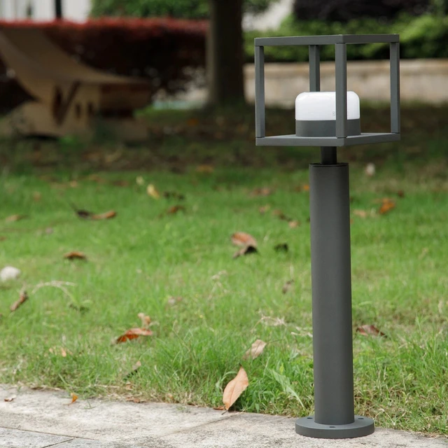 Alt view image 7 of 7 - Light Outdoor LED Bollard Lamp 23.6IN Landscape Lighting IP44 6.5W 3000K