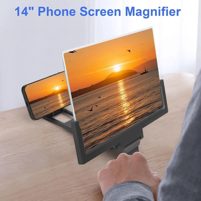 Main image of 14'' 3D Screen Magnifier,HD Mobile Video Movie Smartphone Screen Amplifier Proje