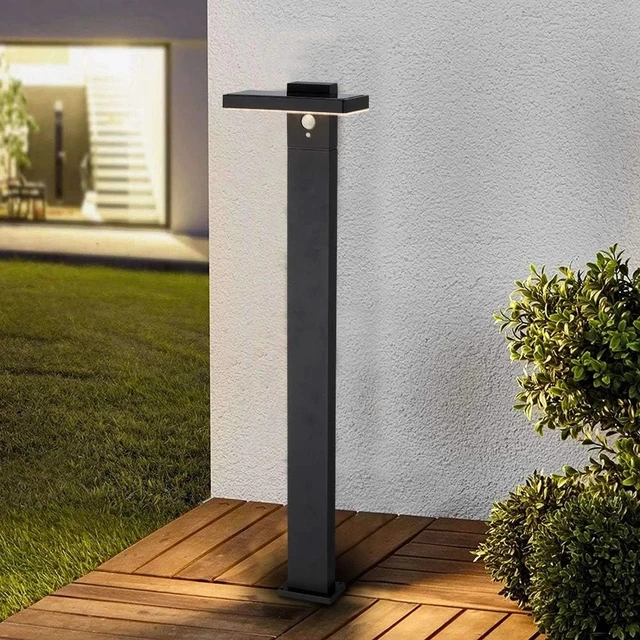 Alt view image 2 of 7 - Solar Landscape Path Lights Outdoor Motion Sensor Garden LED Aluminum Waterproof