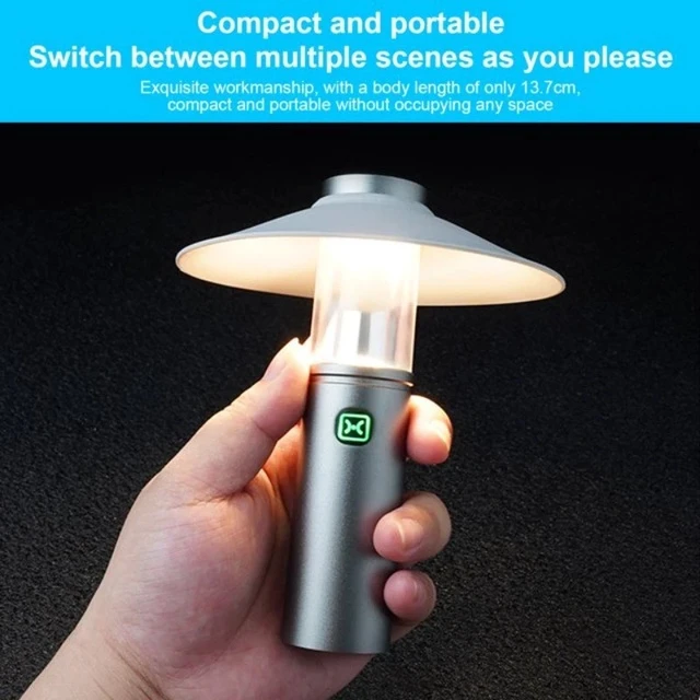Alt view image 2 of 5 - Handheld Light 13.7cm outdoor bottom magnet adsorption&hook compact and portable