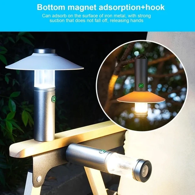Alt view image 4 of 5 - Handheld Light 13.7cm outdoor bottom magnet adsorption&hook compact and portable