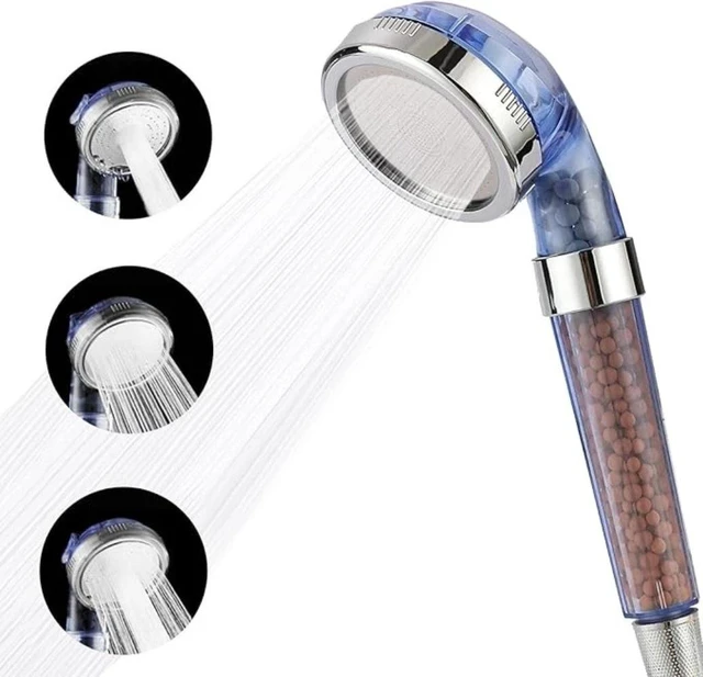 Main image of 3 Spray Settings High Pressure shower Head with Filter, Handheld Rainfall Combo