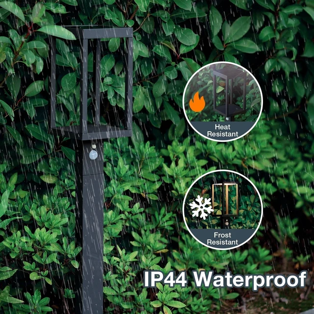 Main image of 23.6 inch Solar Outdoor Light 5.5w 600lm Pathway Dusk to Dawn Garden Lighting