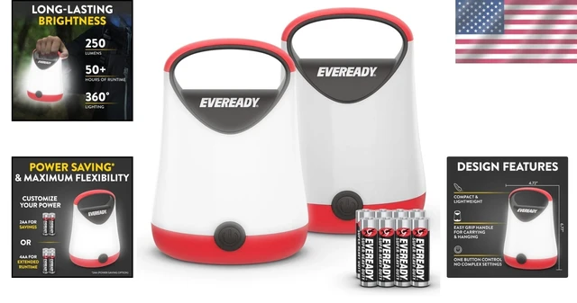 Alt view image 2 of 7 - Rugged X-250 LED Lantern Set: Super Bright, 250 Lumens, Perfect for Emergencies