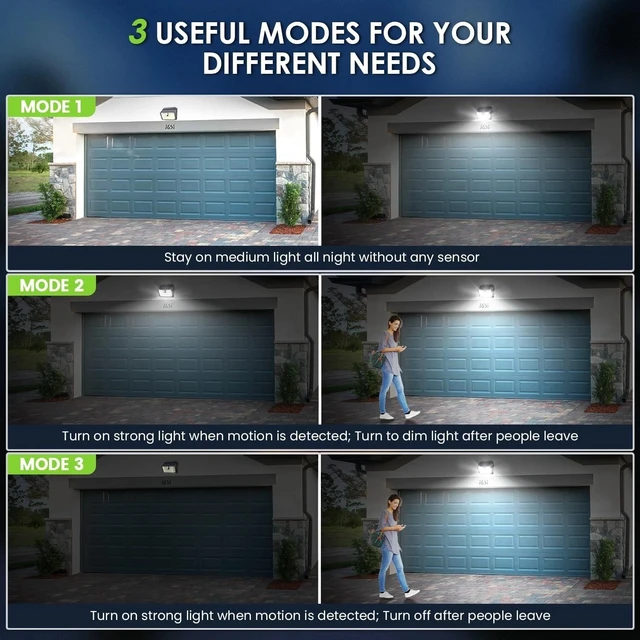 Alt view image 6 of 7 - Ultra Bright Motion Sensor Solar Lights for Outdoor Security - 6 Pack