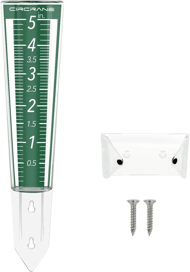 Main image of Easy-Read 5-Inch Capacity Rain Gauge with Hang Bracket for Accurate Measurement