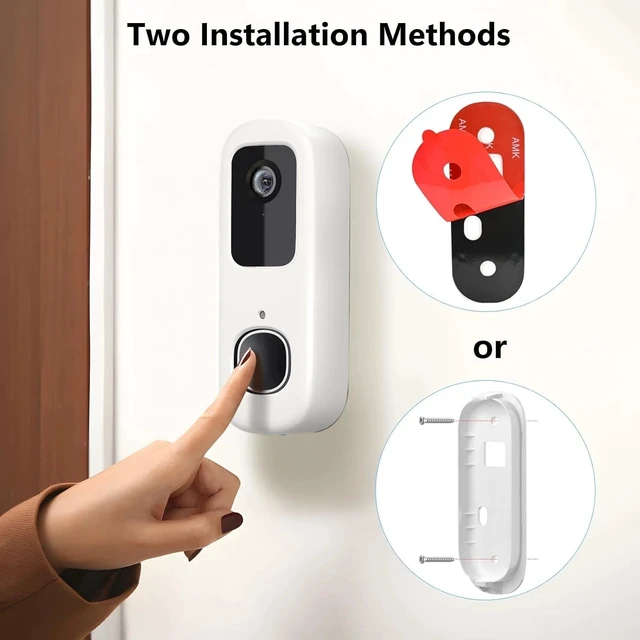 Alt view image 5 of 7 - Secure Weatherproof Mounting Bracket for Arlo 2K Video Doorbell - White