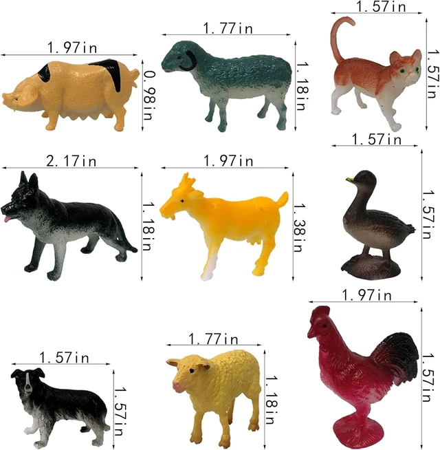 Alt view image 4 of 7 - 24 Realistic Mini Farm Animal Figurines - Perfect Educational Toys for Toddlers