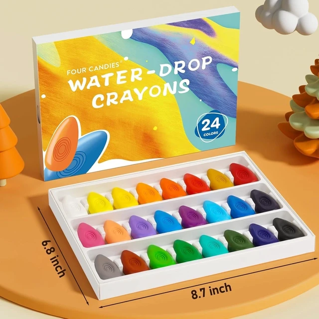 Alt view image 3 of 7 - Unbreakable Easy-Grip Toddler Crayons - 24 Mess-Free Colors for Creative Play