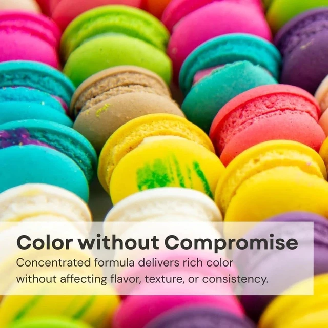 Alt view image 6 of 7 - Bright & Easy-to-Use Liqua-Gel Food Coloring 12 Pack - Satisfaction Guaranteed