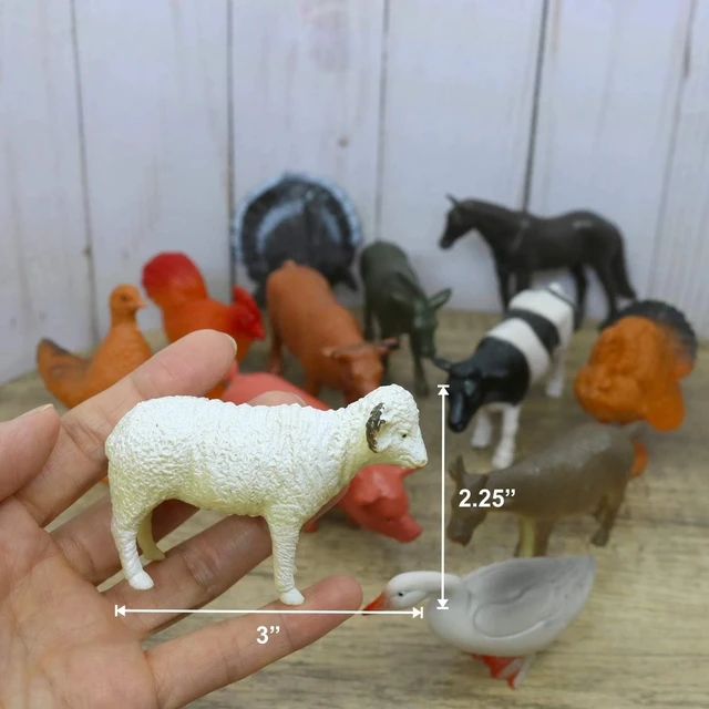Alt view image 5 of 7 - Fun & Educational 12pc Farm Animal Figures - Safe Play and Learning Experience