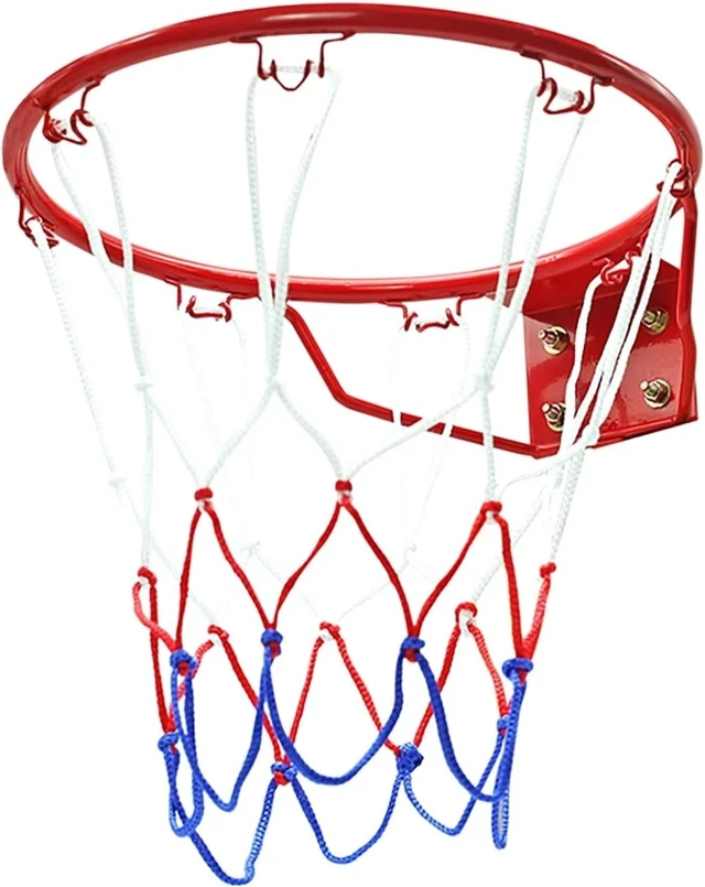 Main image of Heavy-Duty Wall Mount Basketball Hoop Set - 12.6inch Rim for Home & Yard