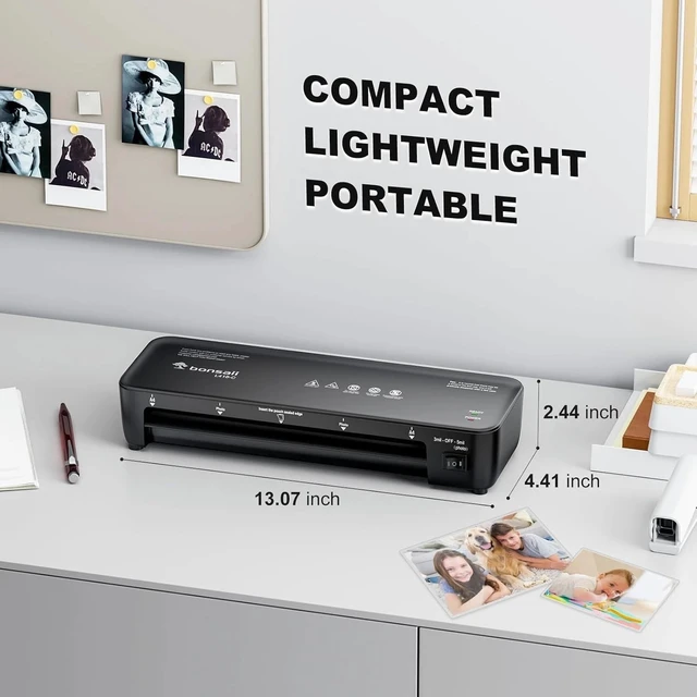 Alt view image 3 of 7 - Compact 9-Inch Thermal Laminator with Never Jam Tech - Perfect for Home & Office
