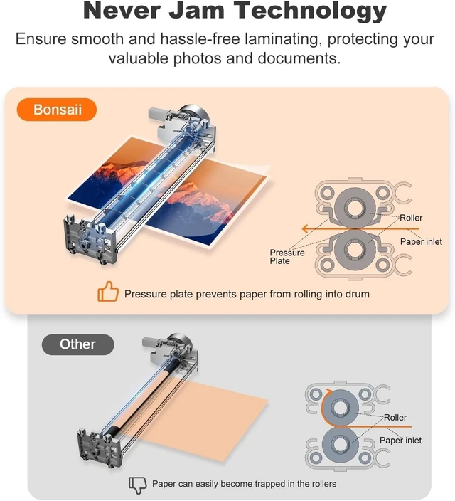 Alt view image 4 of 7 - Compact 9-Inch Thermal Laminator with Never Jam Tech - Perfect for Home & Office