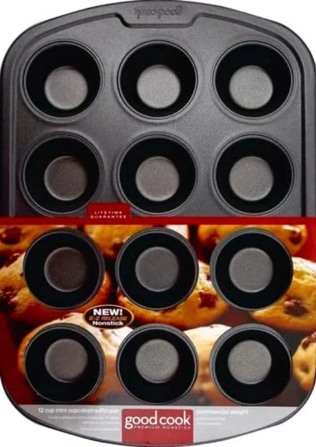 Alt view image 4 of 6 - Versatile 12-Cup Nonstick Mini Muffin Pan - Easy Release & Effortless Cleanup