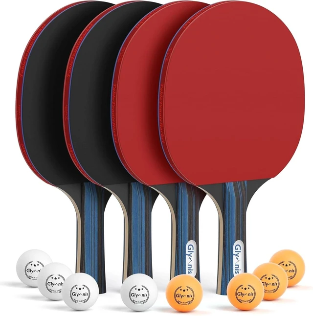 Main image of Pro-Quality Ping Pong Paddles Set with Storage Case for Indoor & Outdoor Play