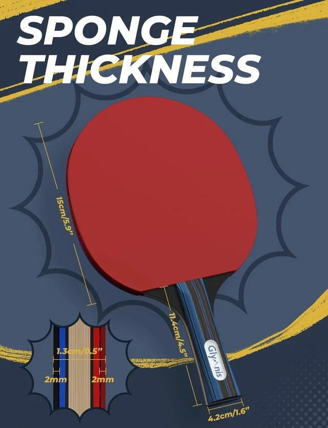Alt view image 5 of 7 - Pro-Quality Ping Pong Paddles Set with Storage Case for Indoor & Outdoor Play