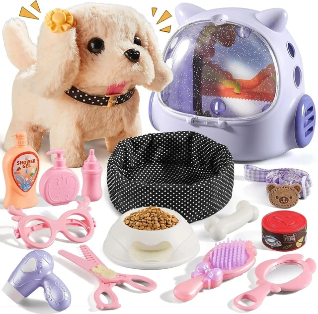 Main image of Realistic Walking Robot Dog with 16 Accessories - Perfect Gift for Kids 3-8