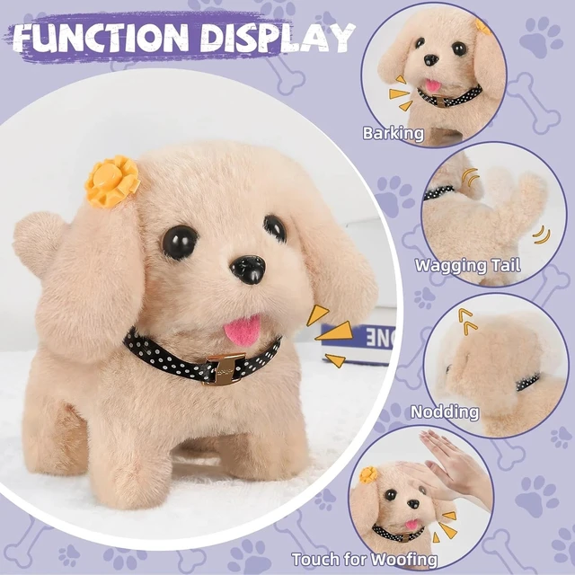 Alt view image 6 of 7 - Realistic Walking Robot Dog with 16 Accessories - Perfect Gift for Kids 3-8