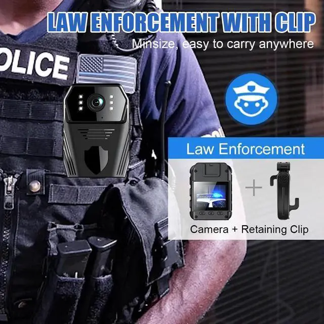 Alt view image 4 of 7 - HD1080P 4K Mini Camera Camcorder Body Police Cam w/ Audio Video DVR IR Night Cam