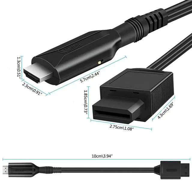 Alt view image 7 of 7 - Wii to HDMI Adapter Converter Cable Full HD 1080P For TV/PC Plug and Play