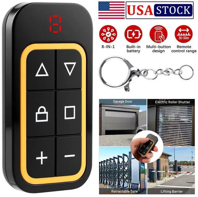 Main image of 433mhz Garage Door Remote Transmitter Electric Cloning Control Key Fob Opener