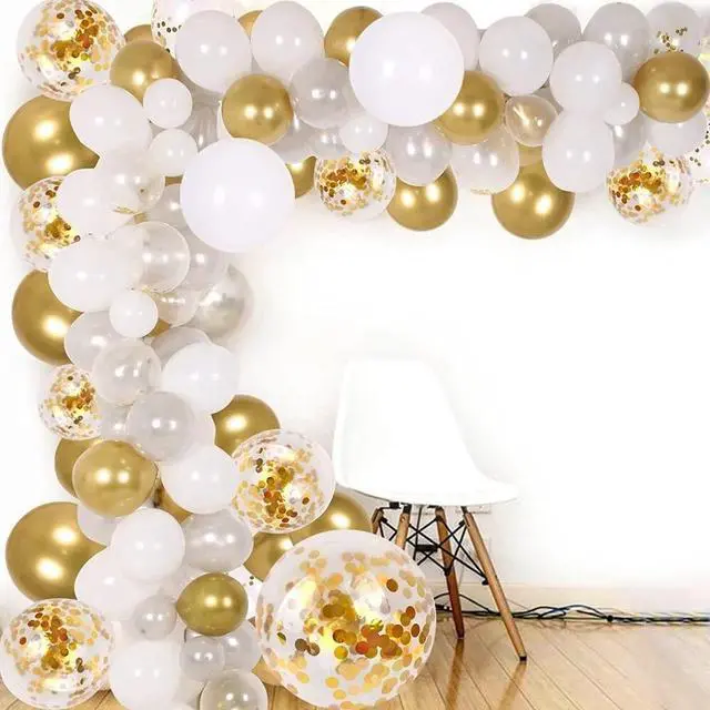 Main image of DIY Balloon Arch & Garland kit,114Pcs Party Balloons Decoration Set, Gold Confet