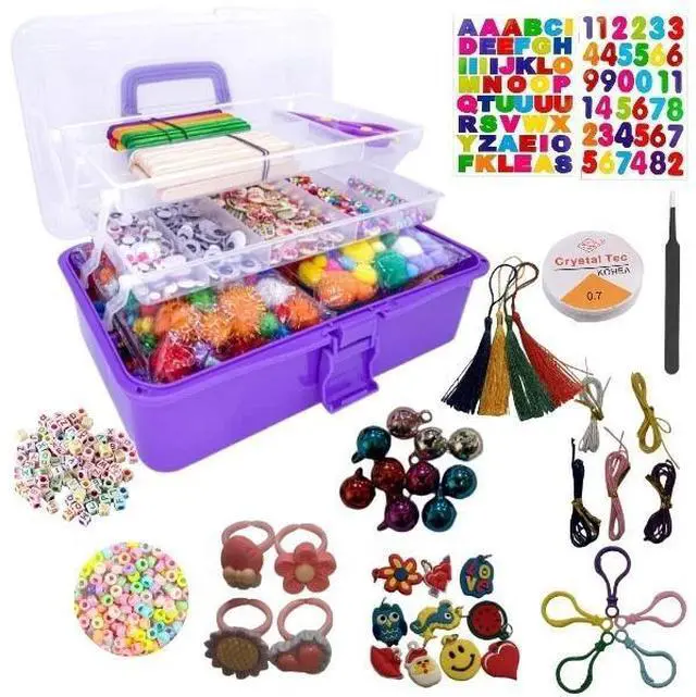 Main image of 3000 Pcs Art and Craft Supplies for Kids, Toddler DIY Craft Art Supply Set Inclu