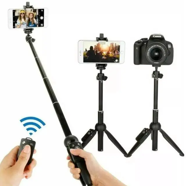 Main image of Wireless Bluetooth Portable Remote Phone Selfie Stick Tripod