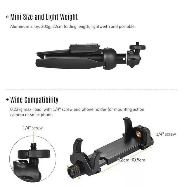 Alt view image 7 of 7 - Wireless Bluetooth Portable Remote Phone Selfie Stick Tripod