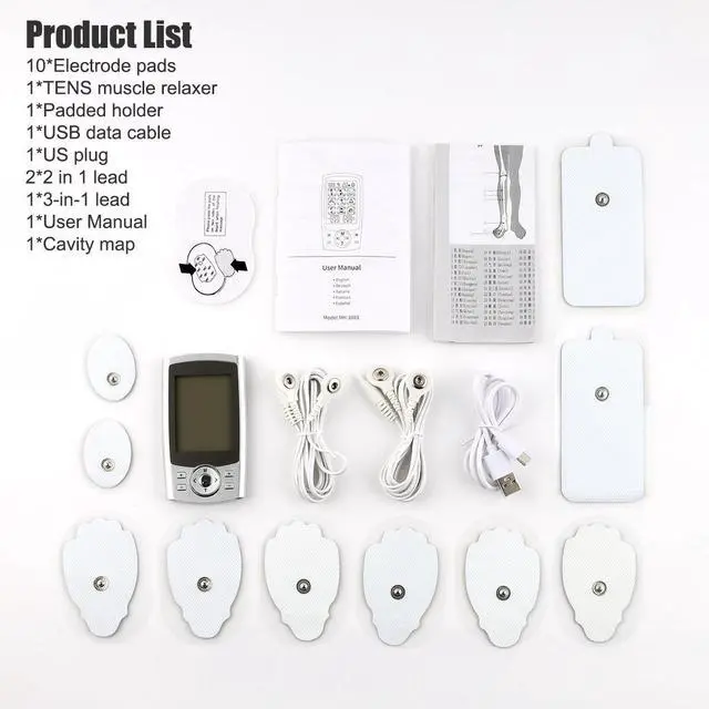 Alt view image 7 of 7 - Tens Unit Muscle Stimulator Machine Pulse Massager Therapy Pain Relief 36 Modes~