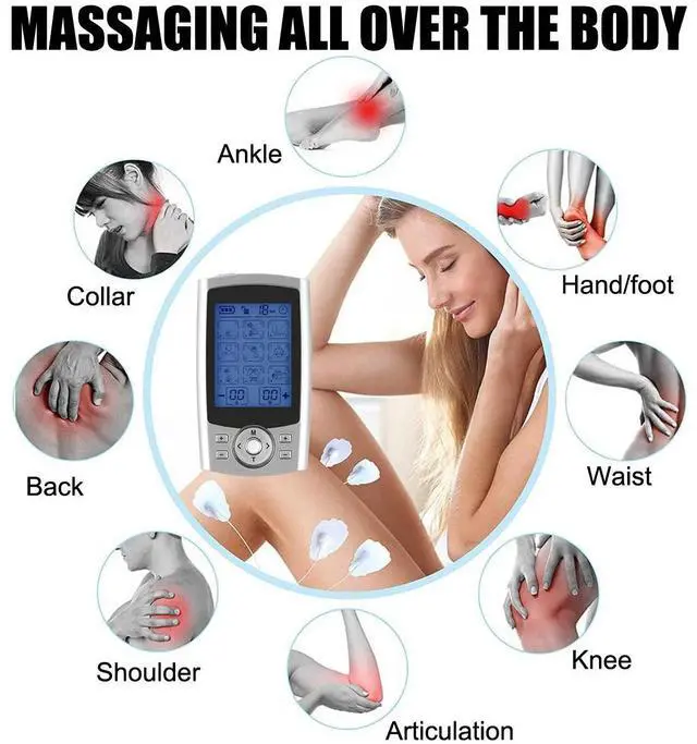 Alt view image 3 of 7 - Tens Unit Muscle Stimulator Machine Pulse Massager Therapy Pain Relief 36 Modes~