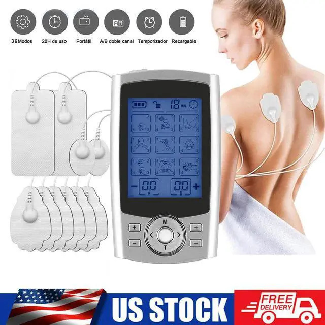 Main image of Tens Unit Muscle Stimulator Machine Pulse Massager Therapy Pain Relief 36 Modes~