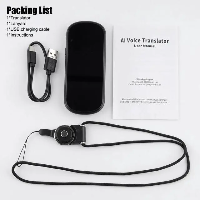 Alt view image 7 of 7 - 139 Languages Real Time Translator Device Two Way Voice Photo Translate Recorder