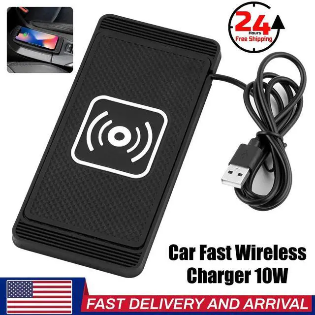 Main image of Wireless Car Phone Charger Fast Charging Pad Launch Mat Stand Dock Universal