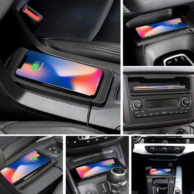 Alt view image 3 of 7 - Wireless Car Phone Charger Fast Charging Pad Launch Mat Stand Dock Universal